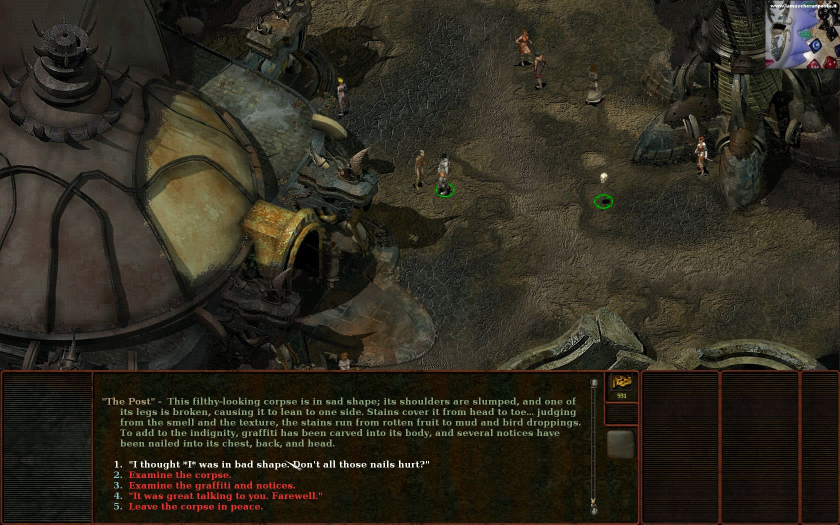 Planescape torment карта